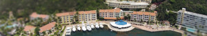 Aerial View of Luxury Resort on Coast
