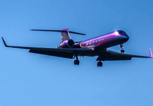 SEXYjet in Flight - Purple Exterior